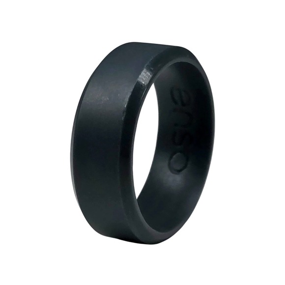 Enso Rings Bevel Silicone Ring - Slate  - Size 10 - Picture 1 of 3